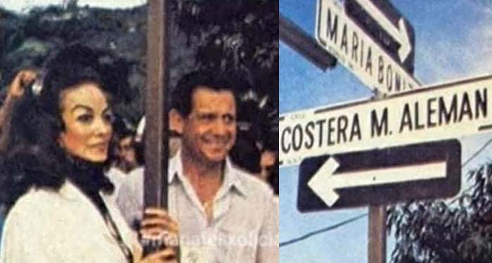 Cuando María Felix recorrió la Costera y recibió una calle en su honor